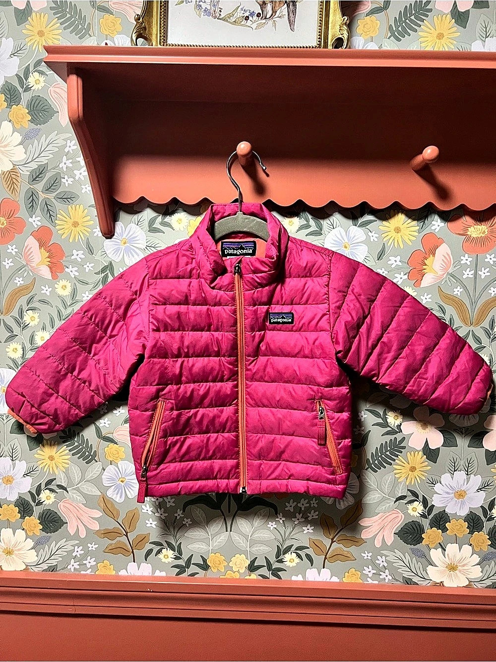 Patagonia Baby Down Sweater Hoody Pink Girls